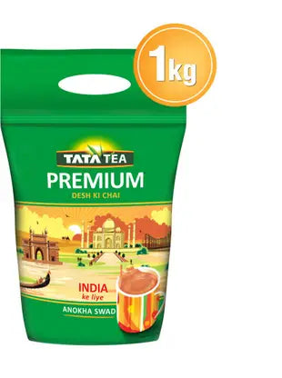 Tata Tea Premium Desh Ki Chai, Crafted For Chai Lovers Across India Tea Pouch (Plain chai)  (1 kg)