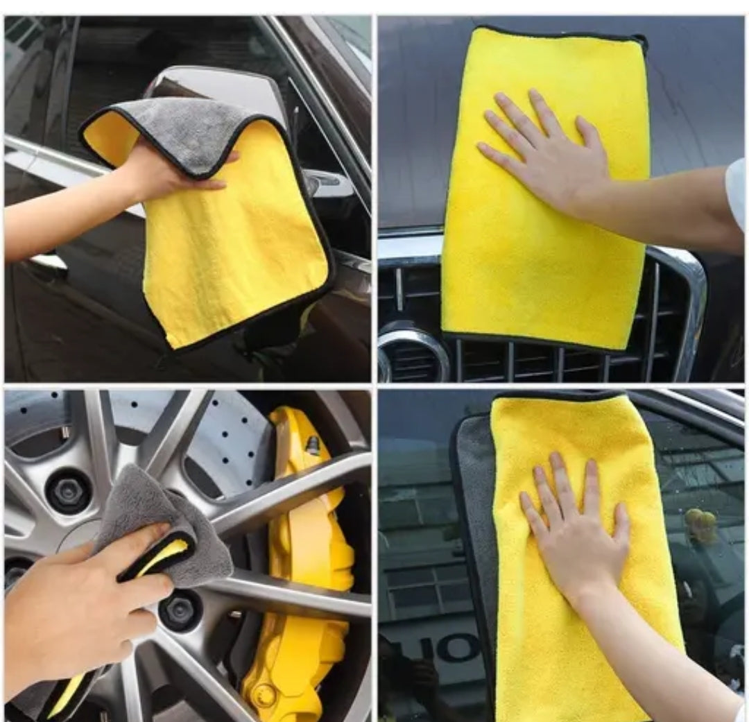 Microfiber Cleaning Cloth Car Vehicle
washing Cloth Daily Kitchen Cleaning Towel Lint-free GSM 600 Pack 4