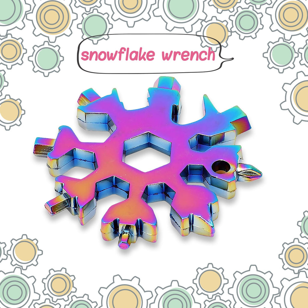 & Portable 18-in-1 Snowflake Multi-Tool – Bottle Opener, Screwdriver & Wrench Kit