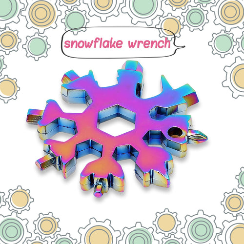 & Portable 18-in-1 Snowflake Multi-Tool – Bottle Opener, Screwdriver & Wrench Kit