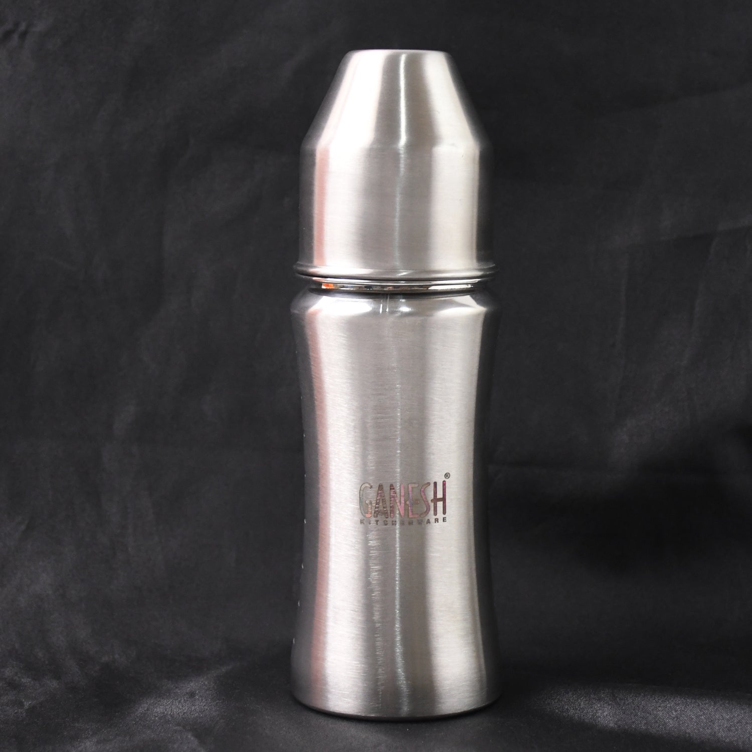 Ganesh Stainless Steel Baby Feeding Bottle for New Born Infants Toddler  250 ML