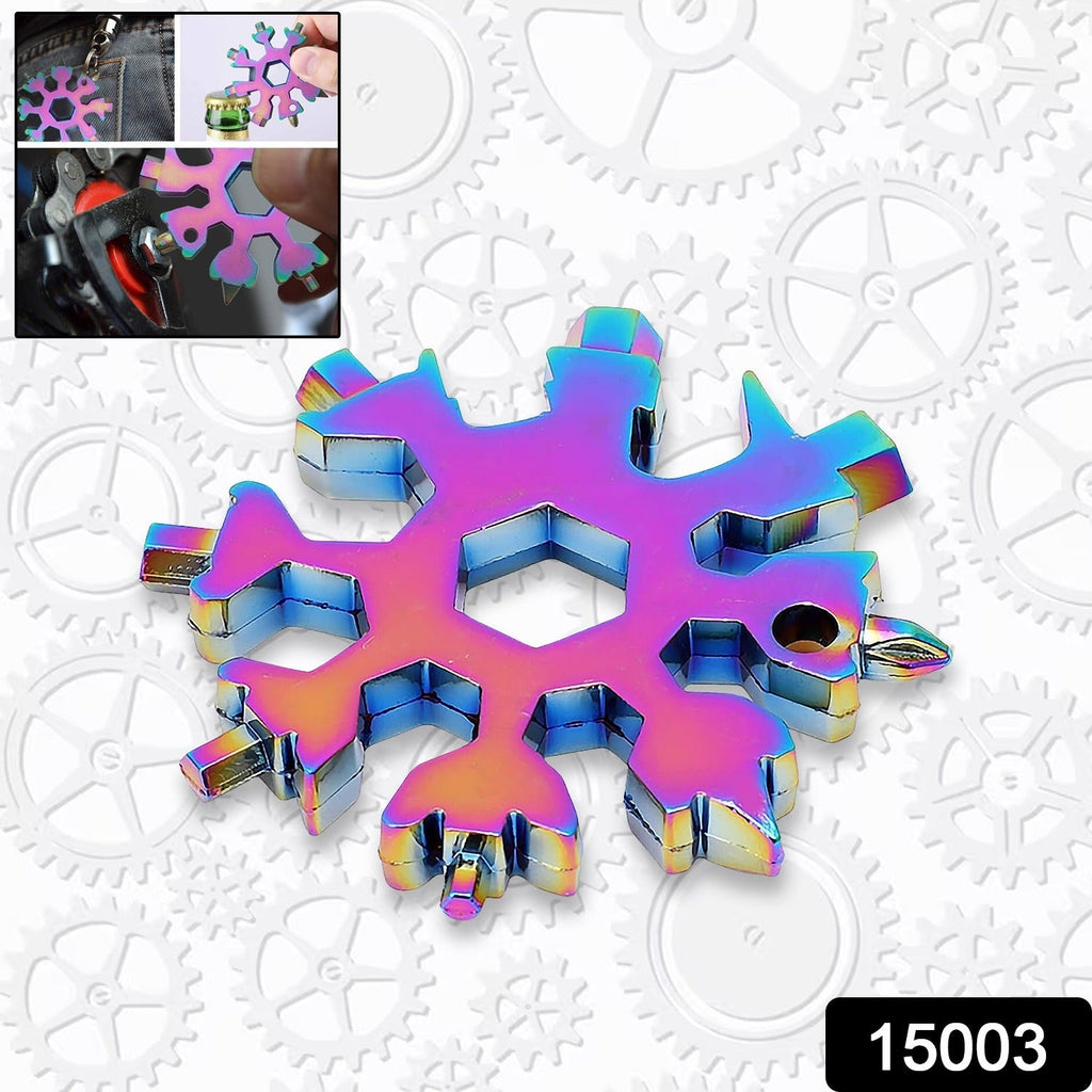 & Portable 18-in-1 Snowflake Multi-Tool – Bottle Opener, Screwdriver & Wrench Kit