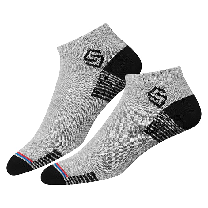 12 Pairs Sports Cotton Ankle Length Socks for Men, Pack of 12., Assorted