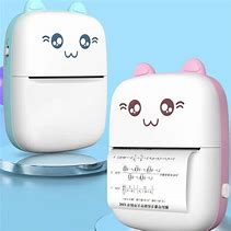 Cute Mini Portable Thermal Printer, Inkfree Wirless Bluetooth Printer Compatible with Android & iOS, Best for Students, Home, Office, Exam Notes, Stickers, Lists (1 Paper Roll, Blue)