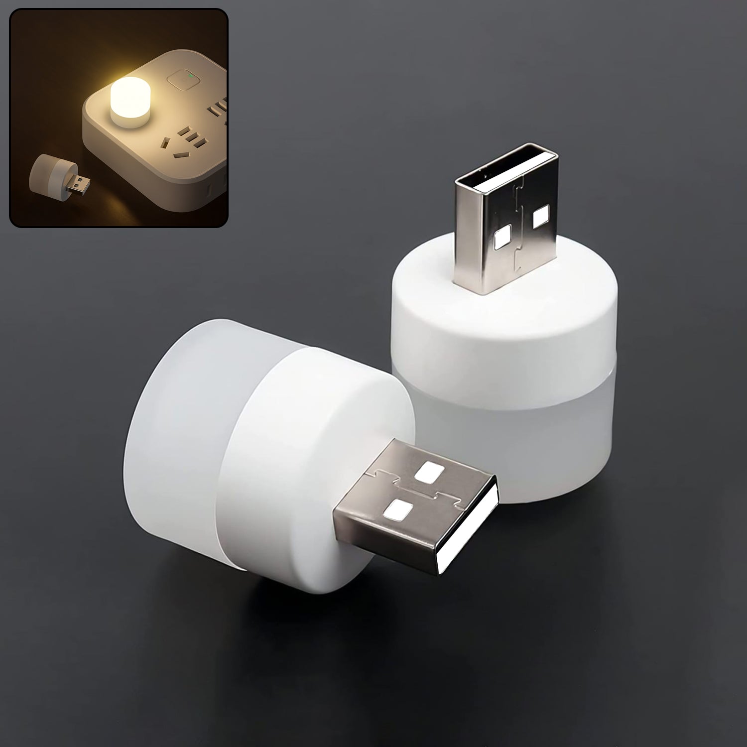 Mini USB LED Night Light - (2 Pc / Set)
