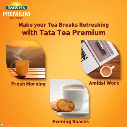 Tata Tea Premium Desh Ki Chai, Crafted For Chai Lovers Across India Tea Pouch (Plain chai)  (1 kg)