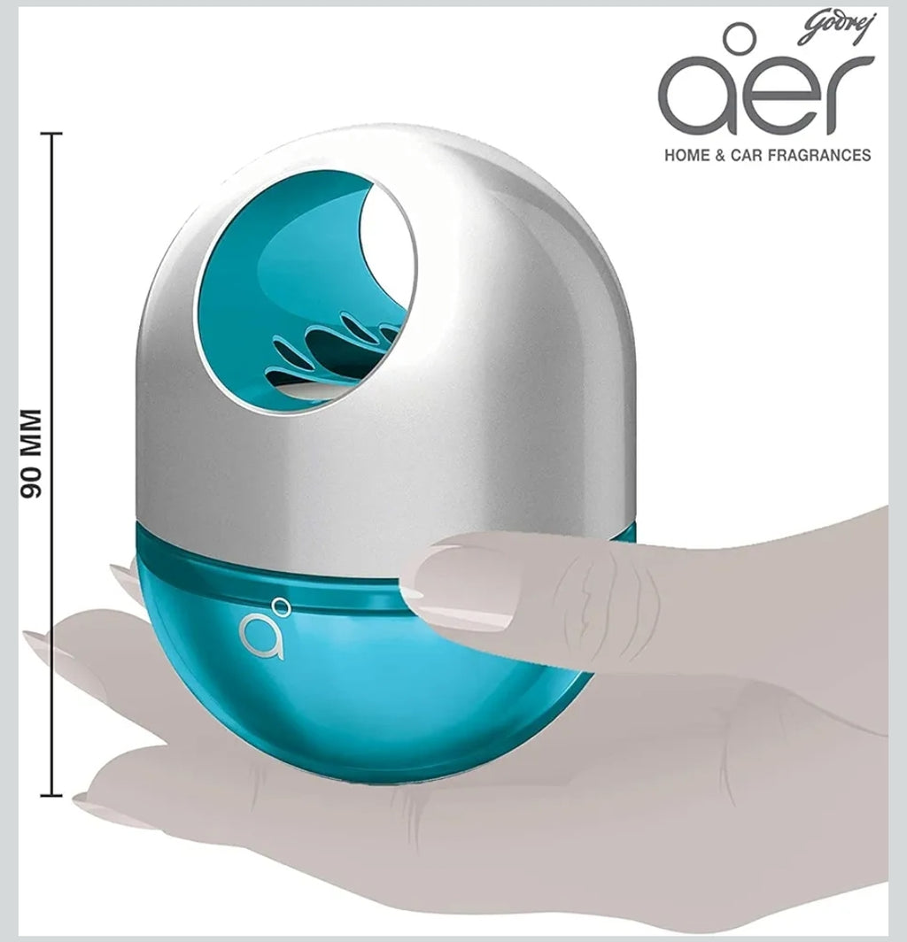 Godrej aer Twist, Car Air Freshener - Cool Surf Blue (45g