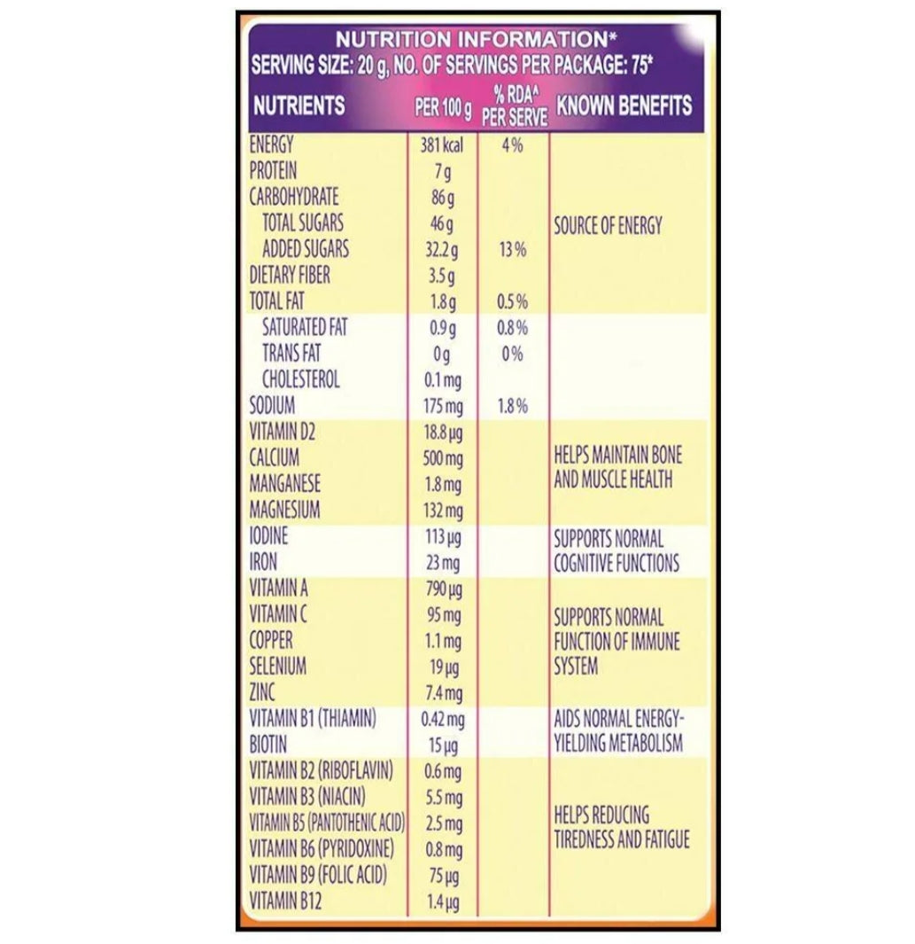 Bournvita Chocolate Nutrition Drink 500 g Pouch