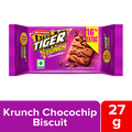Britannia Tiger Krunch Choco Chips Biscuits, 27 g Pouch