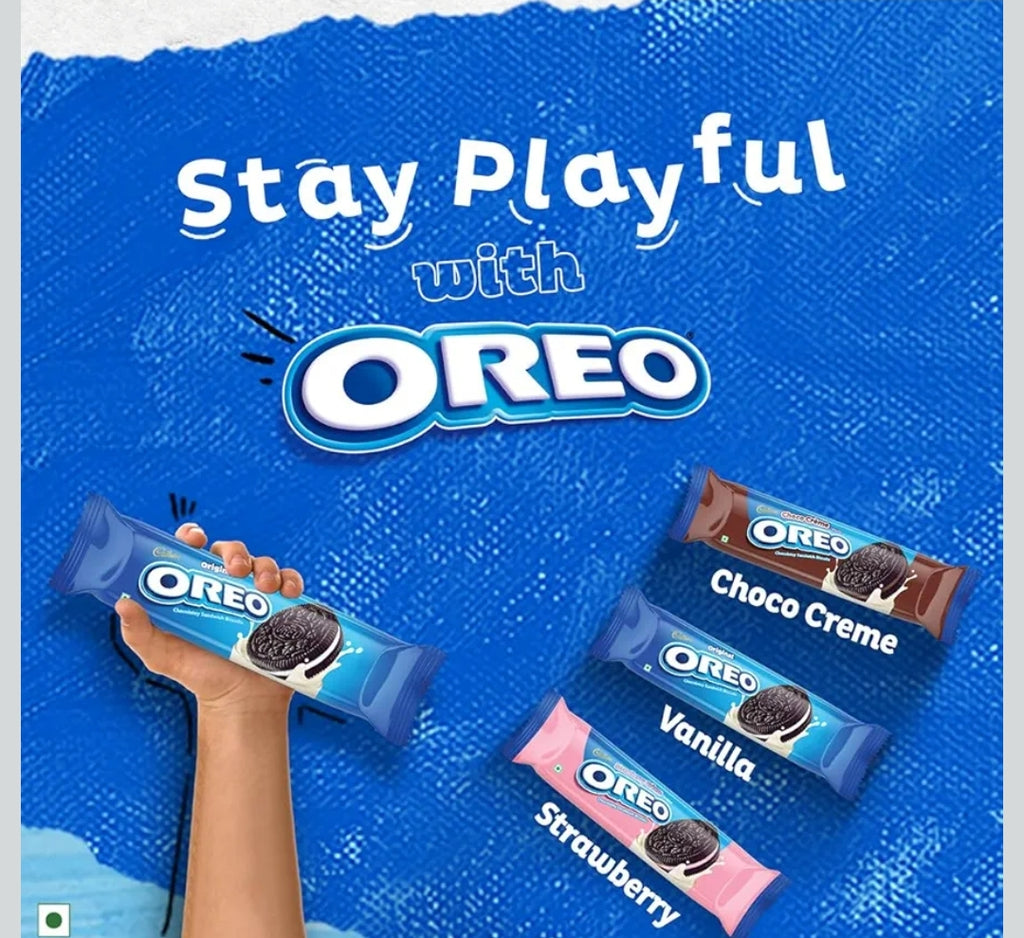 Cadbury Oreo Vanilla Flavour Creme Sandwich Biscuit Mega Family Pack, 876.75/813.75 g[weight may vary]