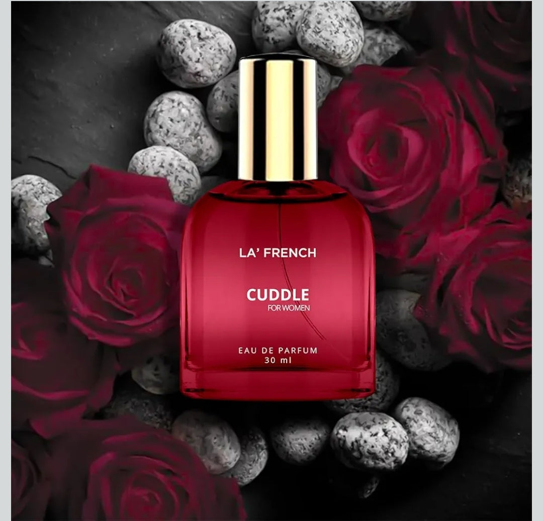 La French Cuddle Perfume Scent For Women 30 ml | Premium Luxury | Long Lasting | Eau De Parfum | Signature Scent | Date night fragrance | Ideal gift for Women