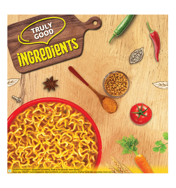 MAGGI 2-Minute Instant Noodles, Masala Noodles With Goodness Of Iron, Made With Choicest Quality Spices,