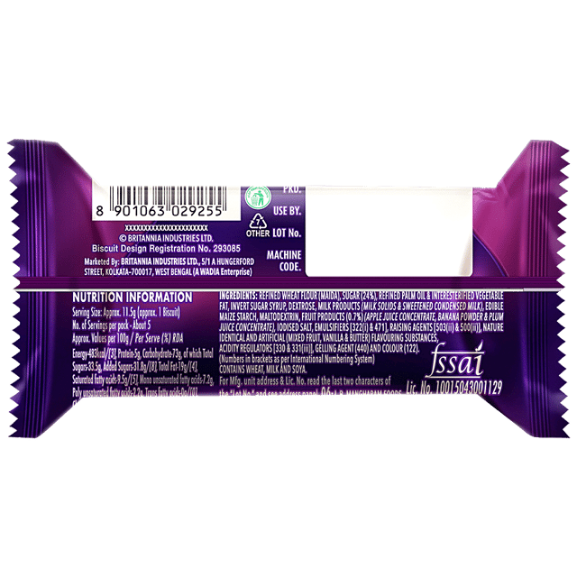 Britannia Jimjam Cream Biscuits, 57 G