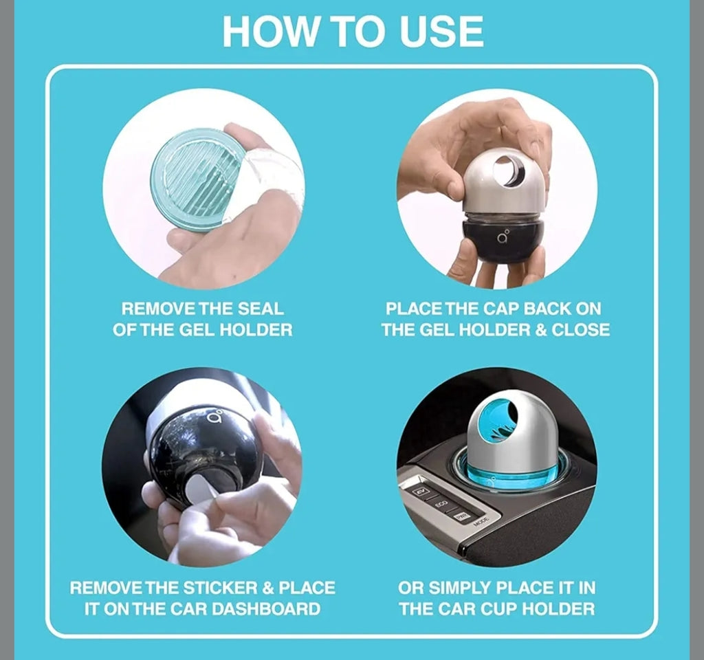 Godrej aer Twist, Car Air Freshener - Cool Surf Blue (45g