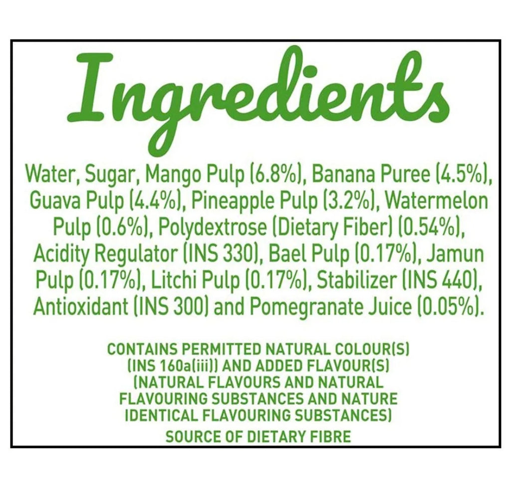 B Natural Mixed Fruit Juice 1 L