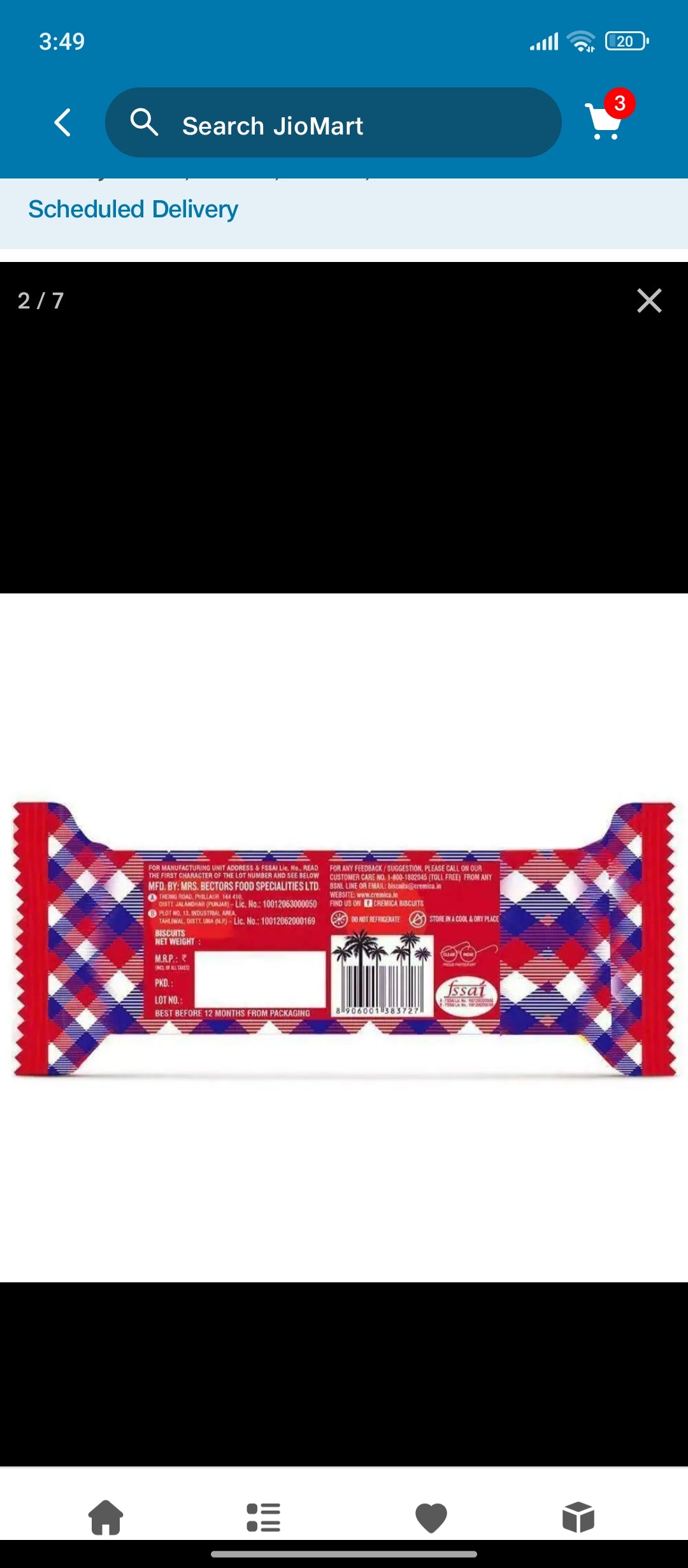 Cremica Coconut Cookies Super Value Pack 85.71 g