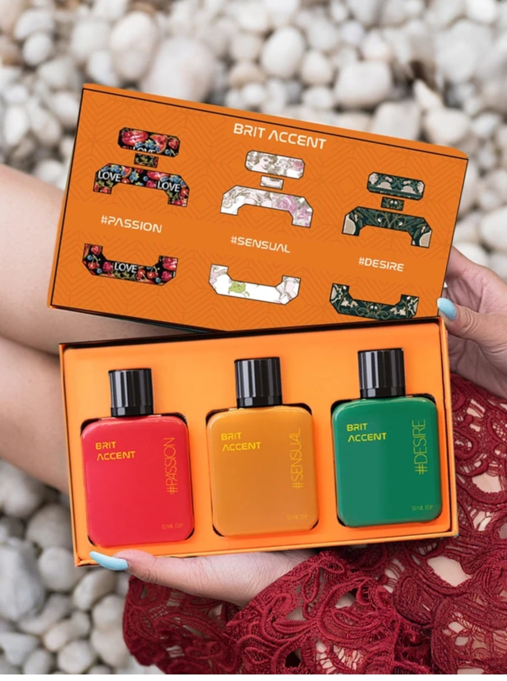 Grandeur Premium Collection Gift Set || Pack Of 3 X 50 Ml || Long-Lasting || #Passion #Sensual #Desire -Liquid Fragrance Set - Parfum For Women ||