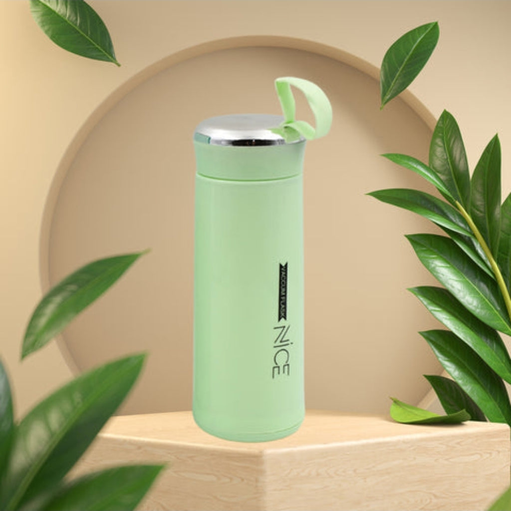 Water Bottle 400ml Leak Proof, Glass Water Bottle With Daily Water Intake For Gym And Children, Nice Bottle (1 Pc/Mix Color)