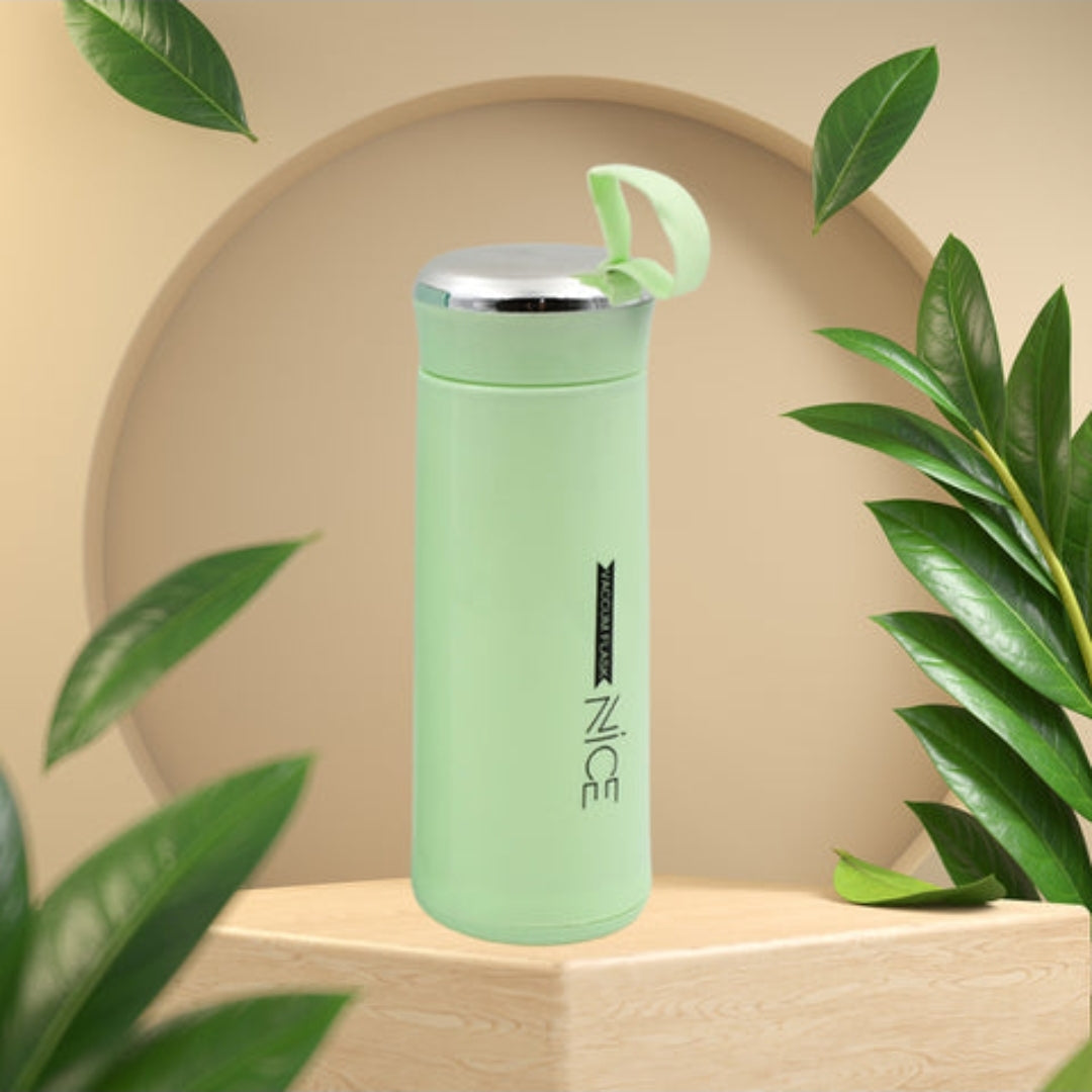 Water Bottle 400ml Leak Proof, Glass Water Bottle With Daily Water Intake For Gym And Children, Nice Bottle (1 Pc/Mix Color)