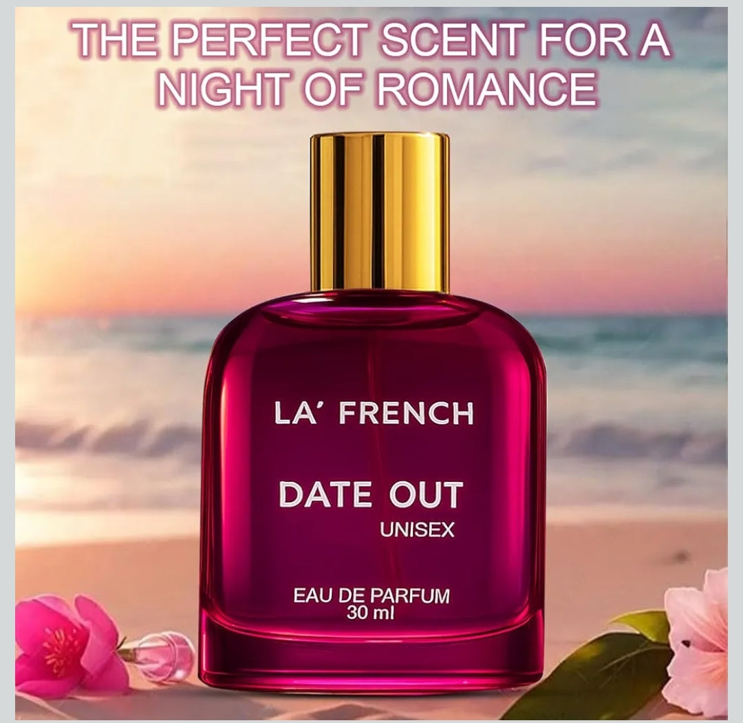 La French Date Out Perfume for Men and Women, Long-Lasting Luxury Fragrance, Ideal Birthday Gift For Men and Women, Best Unisex Perfume with All-Day Scent, luxury perfume for Men (30ML)