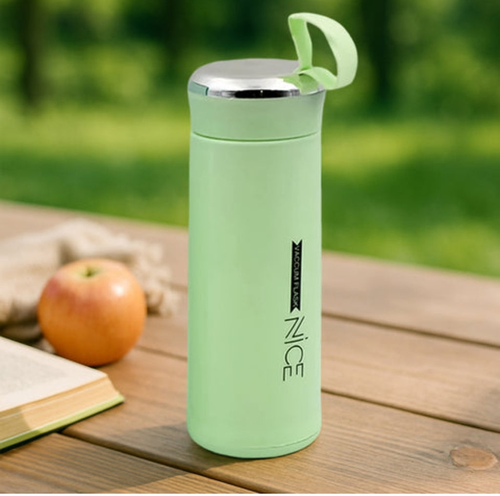 Water Bottle 400ml Leak Proof, Glass Water Bottle With Daily Water Intake For Gym And Children, Nice Bottle (1 Pc/Mix Color)